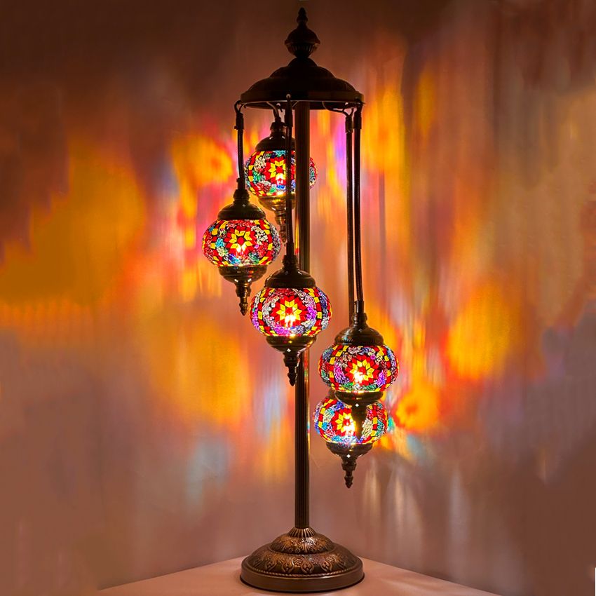 a lamp that is sitting on a table