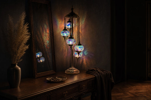 Turkish Mosaic Chandelier Alternatives: Multi-Globe Floor Lamps That Make the Same Statement