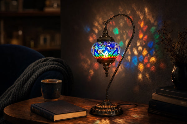 Turkish Mosaic Lamps in the Living Room: Placement
