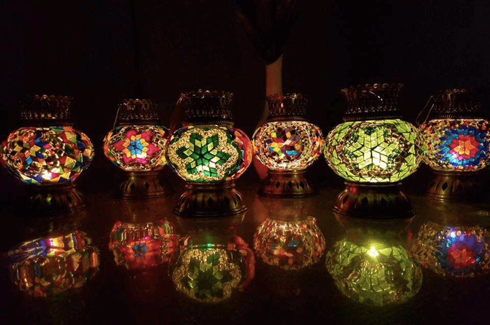 Turkish Moroccon Mosaic Lamps