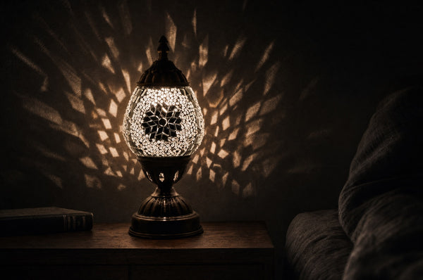 Mosaic Night Lamp vs Table Lamp