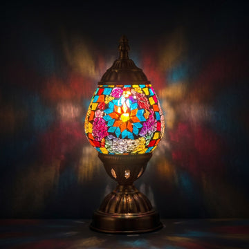 Mosaic Lamp vs Candles for Cozy Light