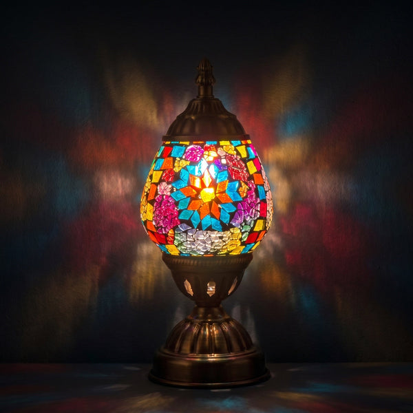 Mosaic Lamp vs Candles for Cozy Light