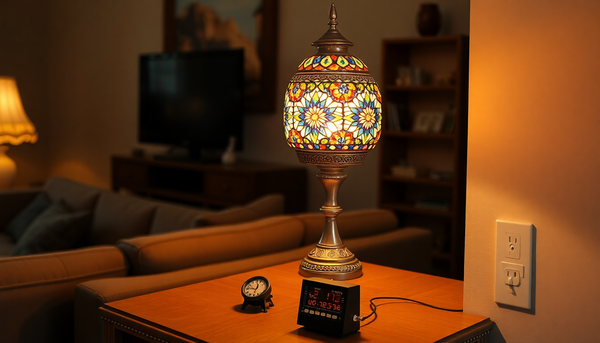 Can You Use a Mechanical Outlet Timer With a Turkish Mosaic Lamp?