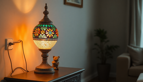 Does a Turkish Mosaic Lamp Need a Grounded Three-Prong Outlet?