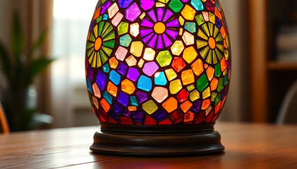 Is It Normal for a Turkish Mosaic Lamp to Have Visible Glue Lines?