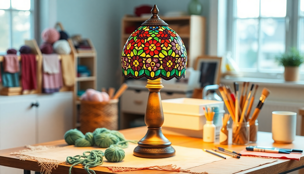 A Turkish Mosaic Lamp for a Craft Room or Studio