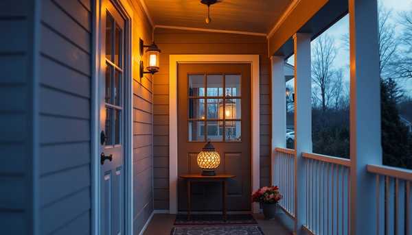 How to Style a Mosaic Lamp for a Front Porch