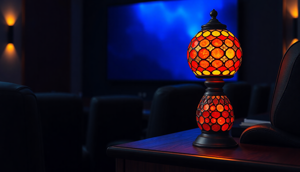 Mosaic Lamp for a Home Theater or Media Room