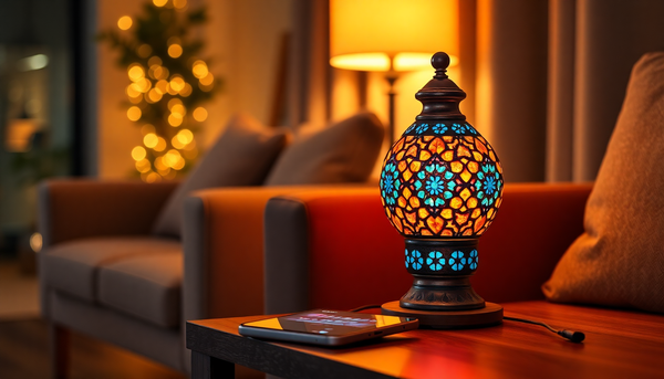 Turkish Mosaic Lamp with Remote Control or Smart Plug: A Smart-Home Setup Guide