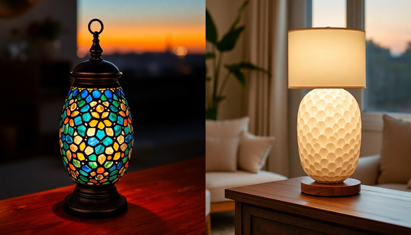 Turkish Mosaic Lamp vs Capiz Shell Lamp: A Real Comparison