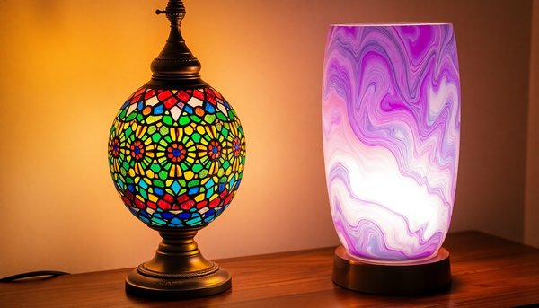 Turkish Mosaic Lamp vs Epoxy Resin Lamp: Real Glass or Poured Resin?