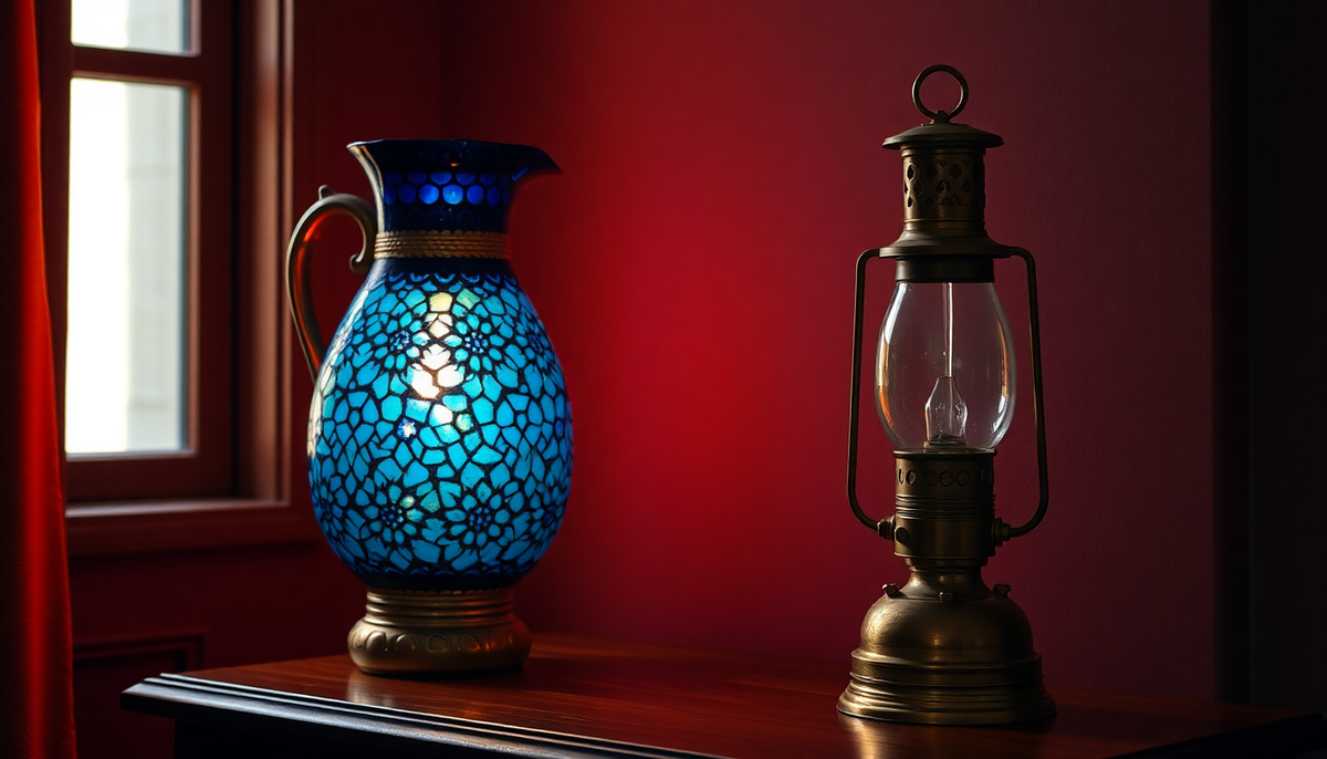 Turkish Mosaic Lamp vs. Oil Lamp: A Warm-Light Comparison