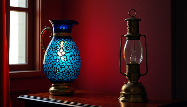 Turkish Mosaic Lamp vs. Oil Lamp: A Warm-Light Comparison
