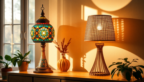 Turkish Mosaic Lamp vs. Rattan Lamp: Warm Glow or Natural Texture?