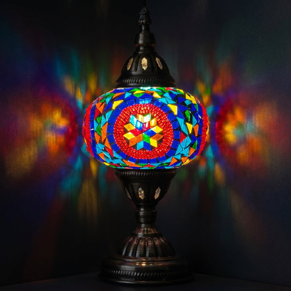 Turkish Mosaic Lamps for a Kitchen Counter
