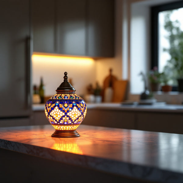 Turkish Mosaic Lamps for a Modern Kitchen
