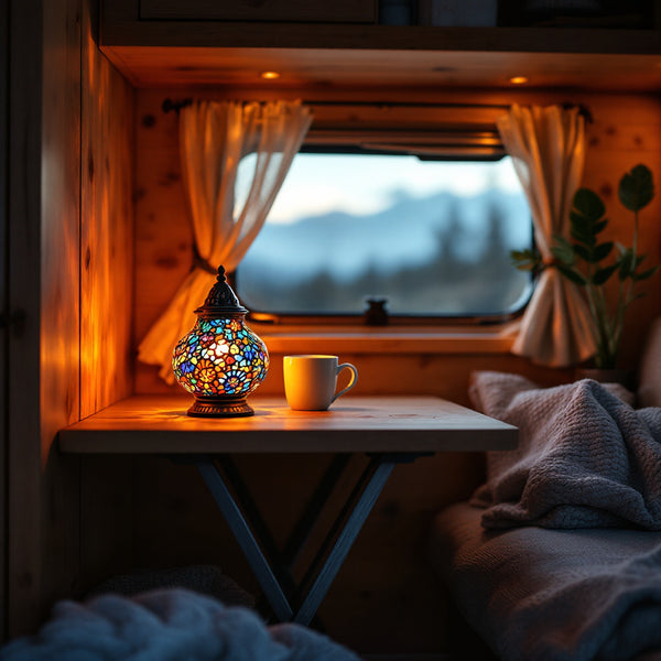 Turkish Mosaic Lamps for an RV or Camper