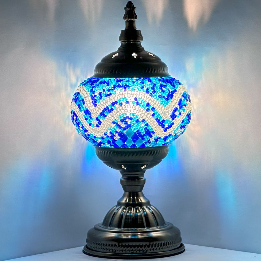 Deep Ocean: Turkish Lamp with Mesmerizing Blue Hues