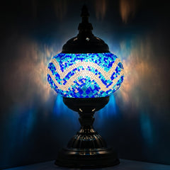 Deep Ocean: Turkish Lamp with Mesmerizing Blue Hues