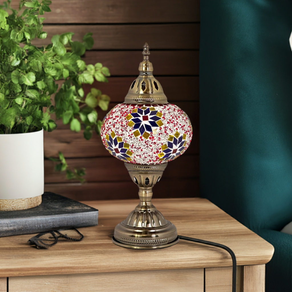 Turkish Desk Lamp mosaic glass table lamp — handmade craftsmanship