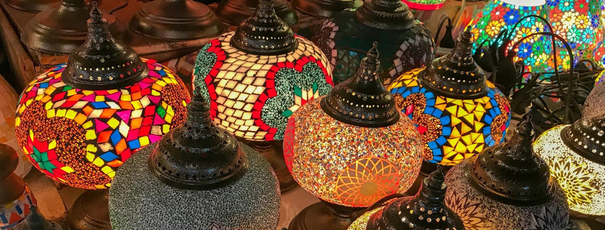 Deep Ocean Mosaic Lamp