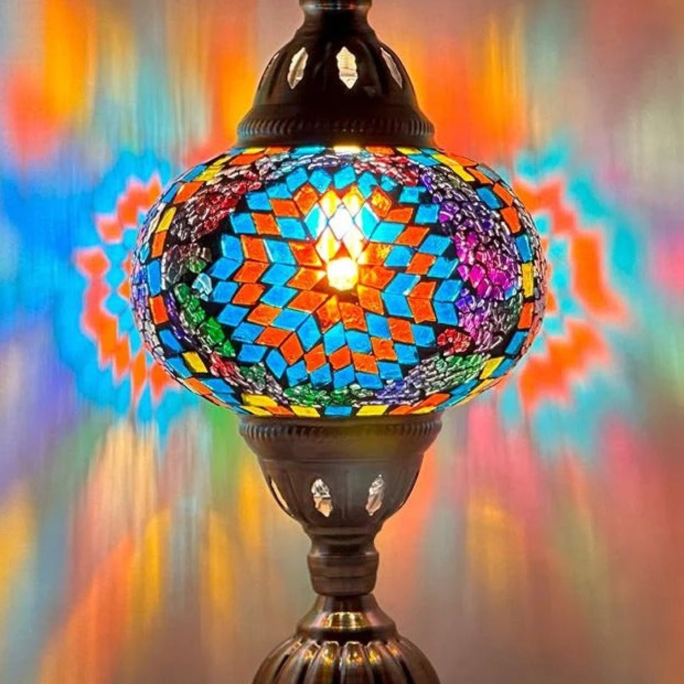 Ottoman Charm mosaic glass table lamp