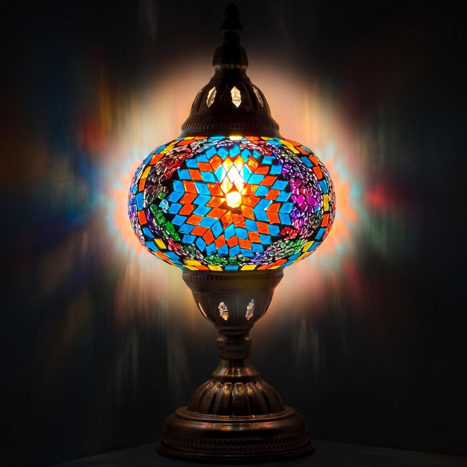 Ottoman Charm mosaic glass table lamp
