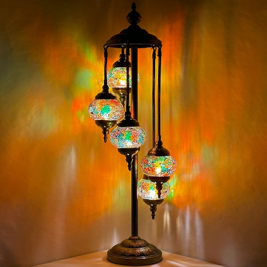 a lamp that is sitting on a table