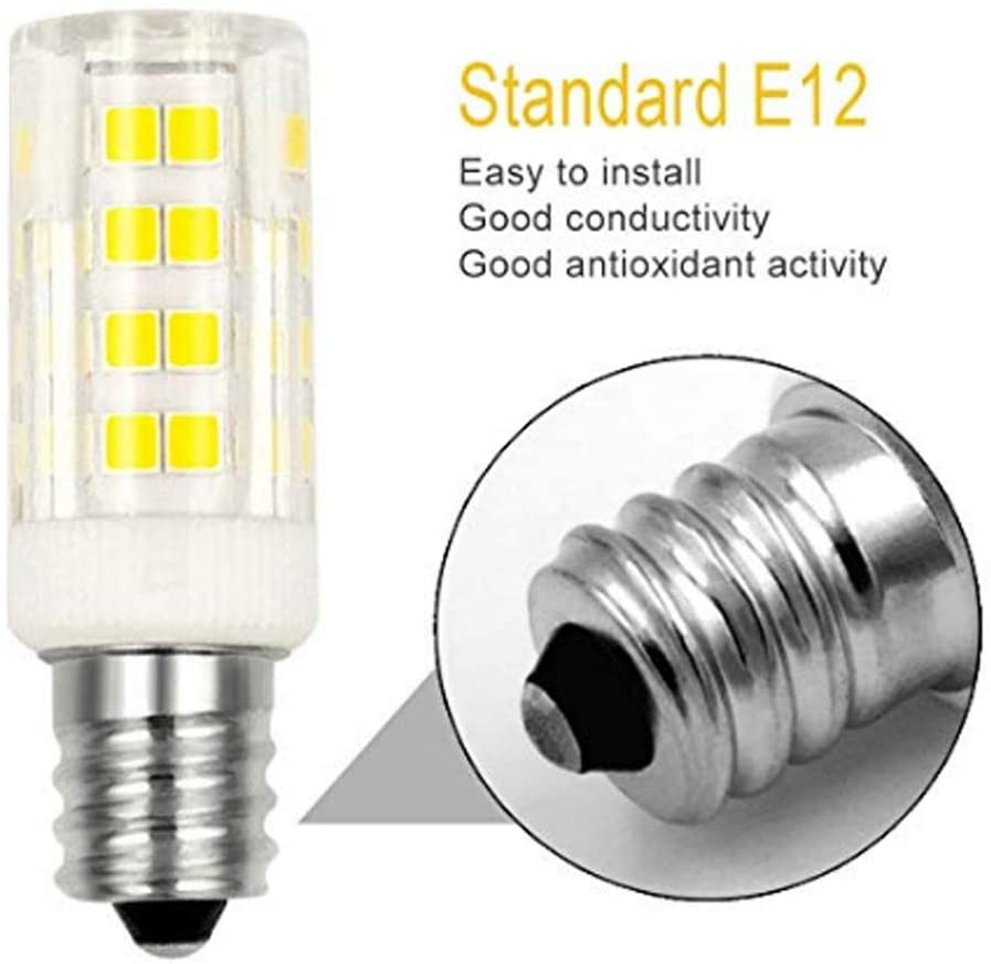 Yellow LED light bulb — standard screw-in replacement bulb for mosaic lamps (view 1)