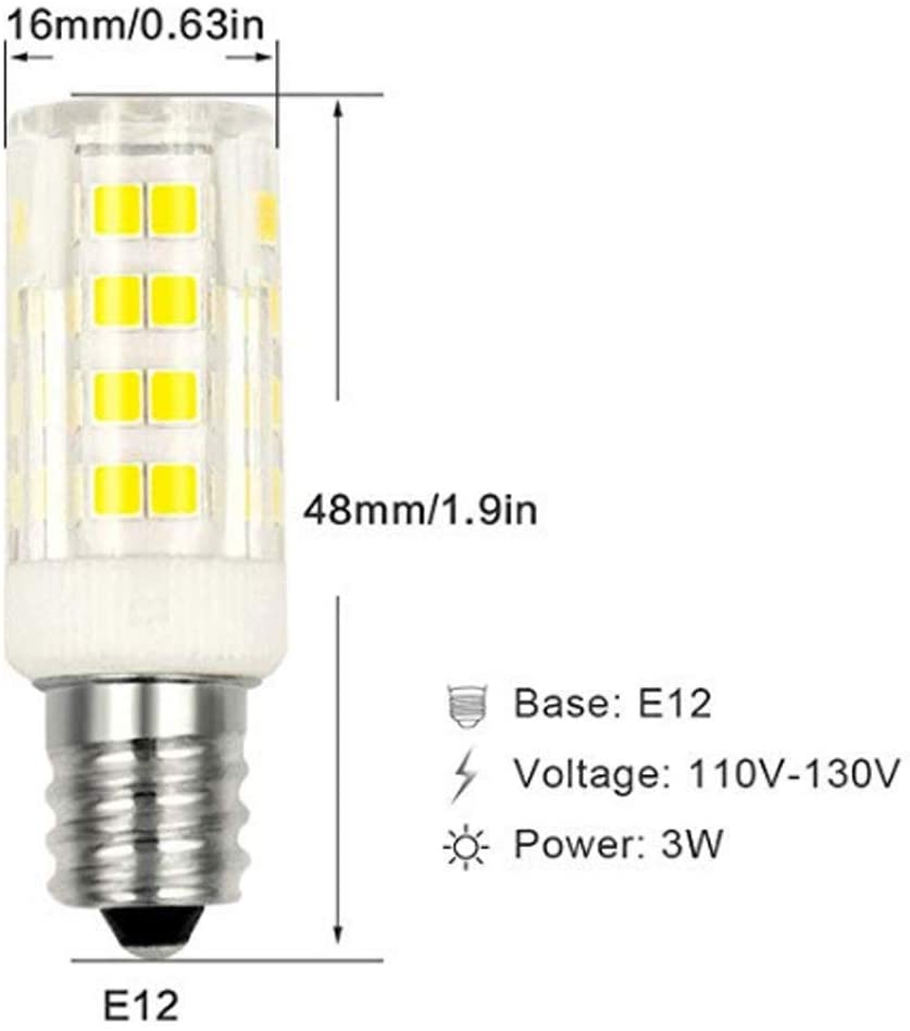 Yellow LED light bulb — standard screw-in replacement bulb for mosaic lamps (view 2)