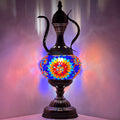 a decorative vase with a colorful design on it