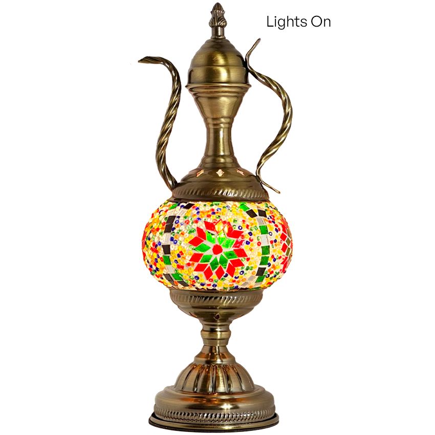 a decorative vase with a colorful design on it